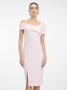 Orsay Světle růžové dámské šaty ke kolenům ORSAY