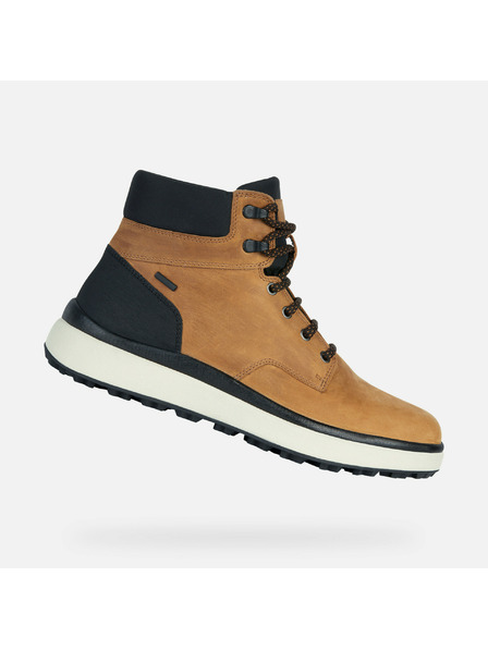 Geox Světle hnědá pánská kotníková obuv Geox Granito