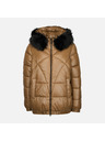 Geox Světle hnědá dámská péřová bunda Geox Backsie