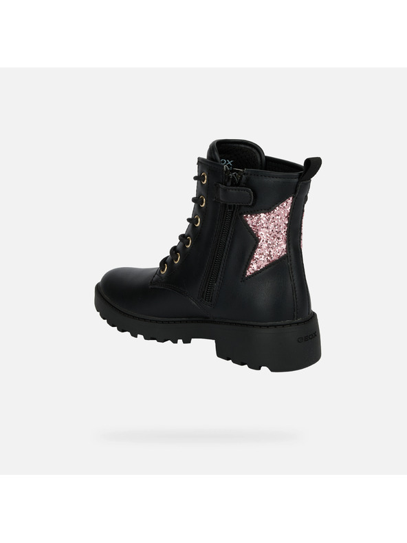 Geox Černá dívčí kotníková obuv Geox Casey Girl