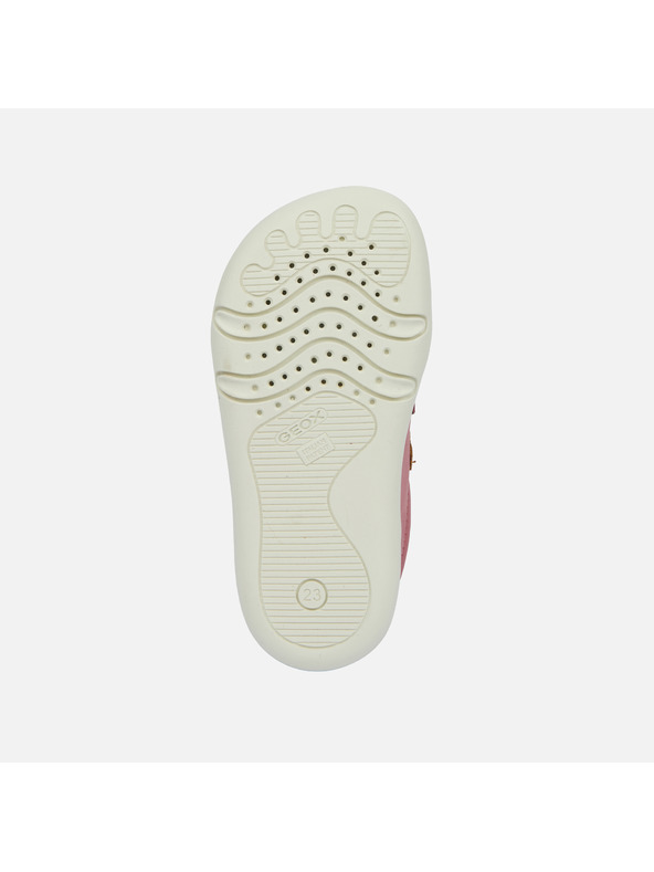 Geox Růžové dívčí barefoot boty pro první krůčky Geox Steppieup Girl