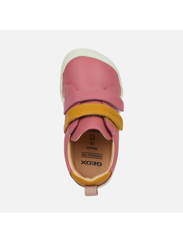 Geox Růžové dívčí barefoot boty pro první krůčky Geox Steppieup Girl