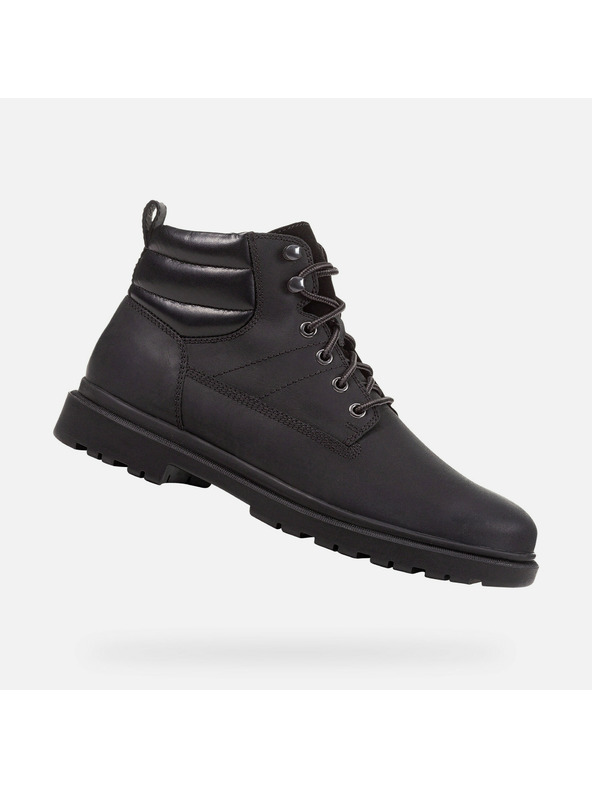Geox Černá pánská kotníková obuv Geox Andalo