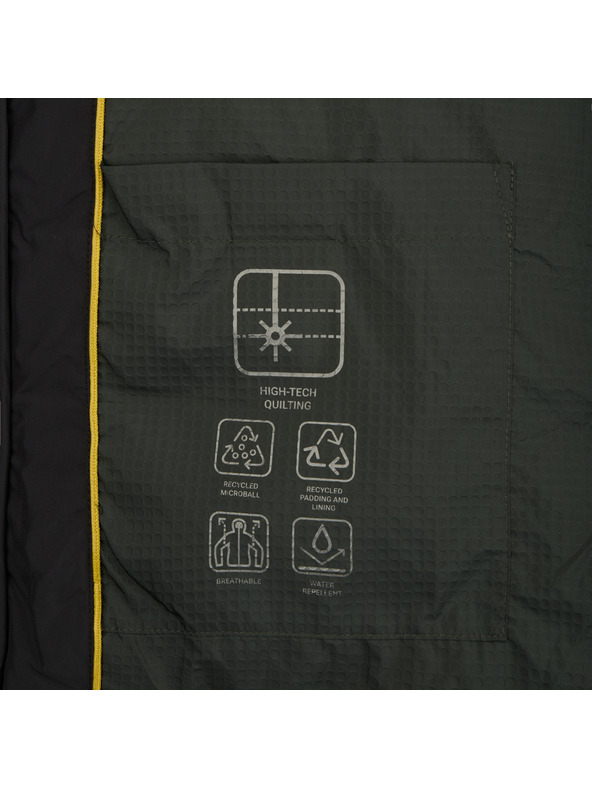 Geox Černá pánská péřová bunda Geox Spherica