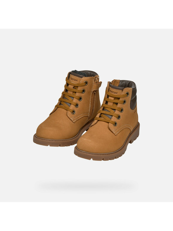 Geox Hnědé chlapecké tenisky Geox Shaylax Boy