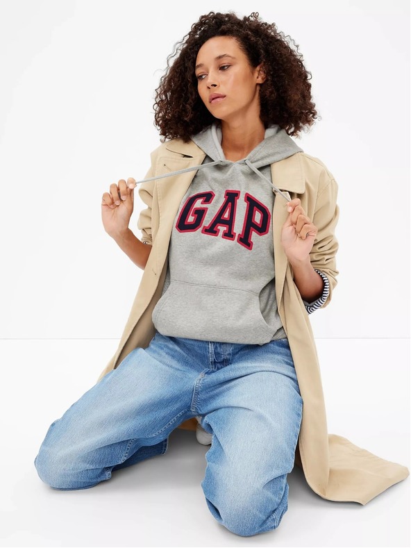 GAP Mikina s logem a fleece GAP