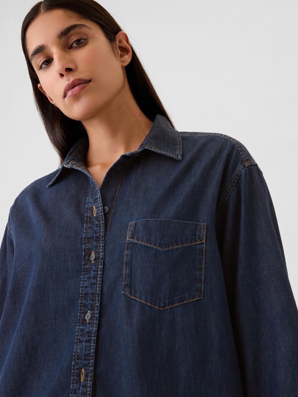 GAP Chambray oversize košile Big Shirt GAP
