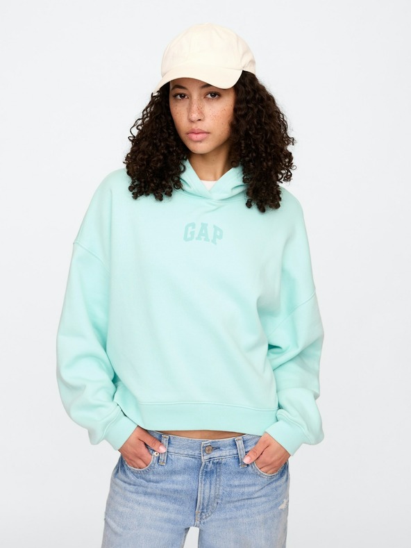 GAP Crop mikina s logem Gap