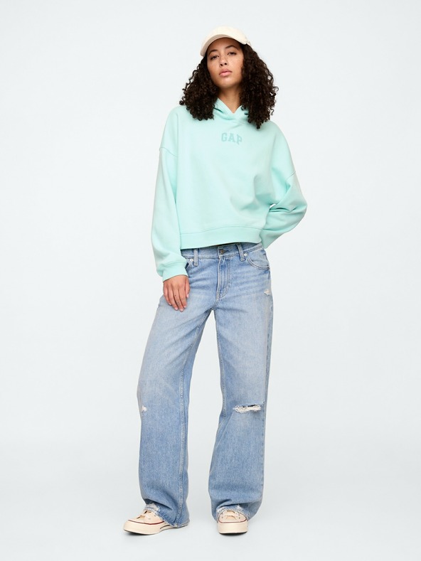 GAP Crop mikina s logem Gap