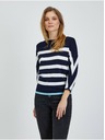 Orsay Bílo-modrý lehký pruhovaný svetr ORSAY