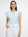 Orsay Modré dámské tričko s krátkým rukávem ORSAY