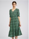 Orsay Zelené dámské vzorované šaty ORSAY