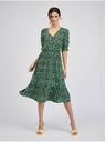 Orsay Zelené dámské vzorované šaty ORSAY