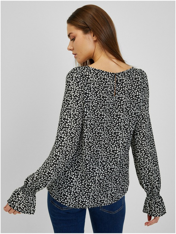 Orsay Bílo-černá dámská vzorovaná halenka ORSAY