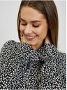 Orsay Bílo-černá dámská vzorovaná halenka ORSAY