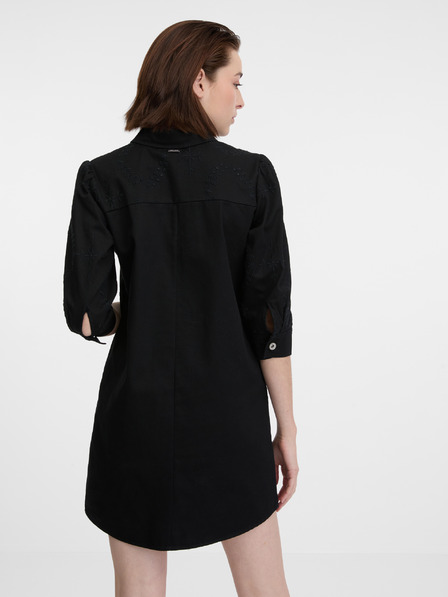 Orsay Černé dámské džínové šaty ORSAY