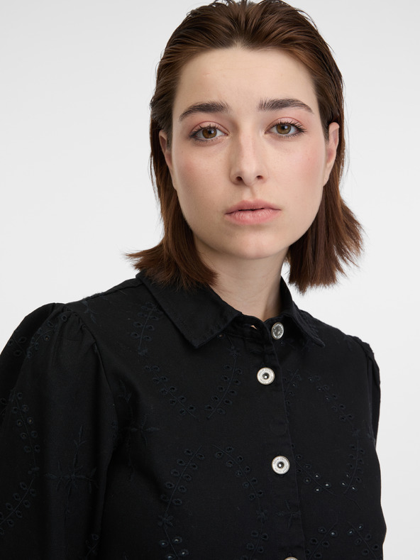 Orsay Černé dámské džínové šaty ORSAY