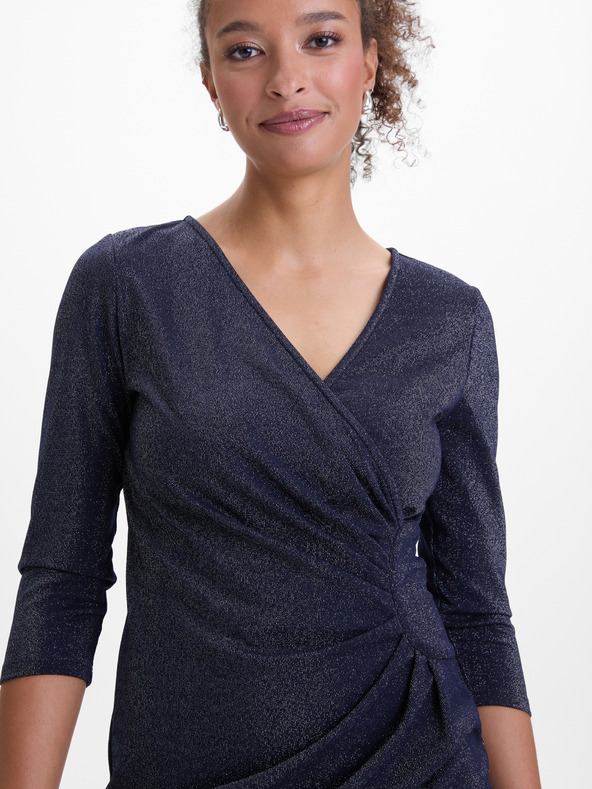 Orsay Tmavě modré dámské pouzdrové šaty ORSAY