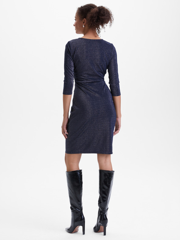 Orsay Tmavě modré dámské pouzdrové šaty ORSAY