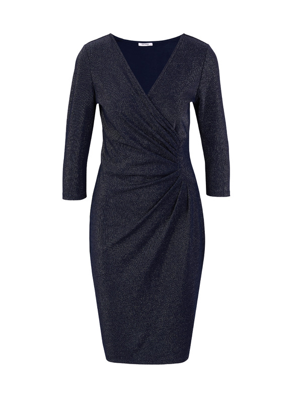 Orsay Tmavě modré dámské pouzdrové šaty ORSAY