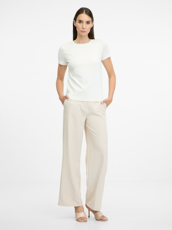 Orsay Bílé dámské tričko s krátkým rukávem ORSAY