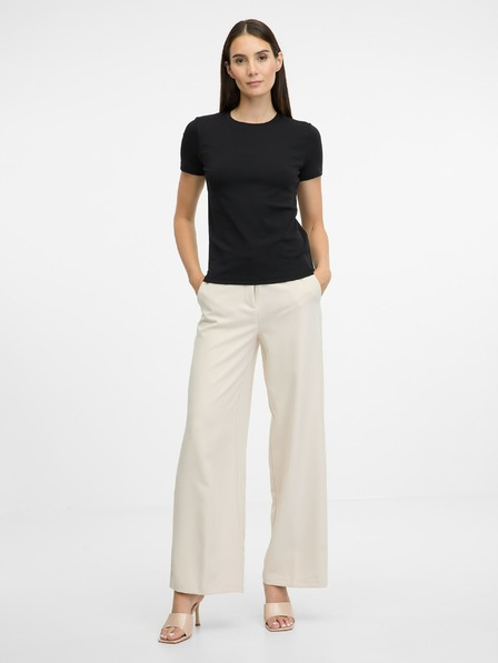 Orsay Černé dámské tričko s krátkým rukávem ORSAY