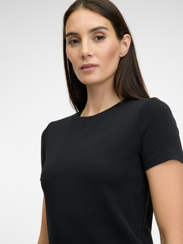 Orsay Černé dámské tričko s krátkým rukávem ORSAY