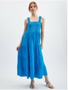 Orsay Modré dámské šaty ORSAY