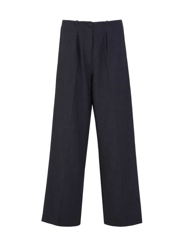 Orsay Tmavě šedé dámské kalhoty ORSAY