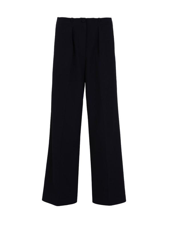 Orsay Černé široké dámské kalhoty ORSAY