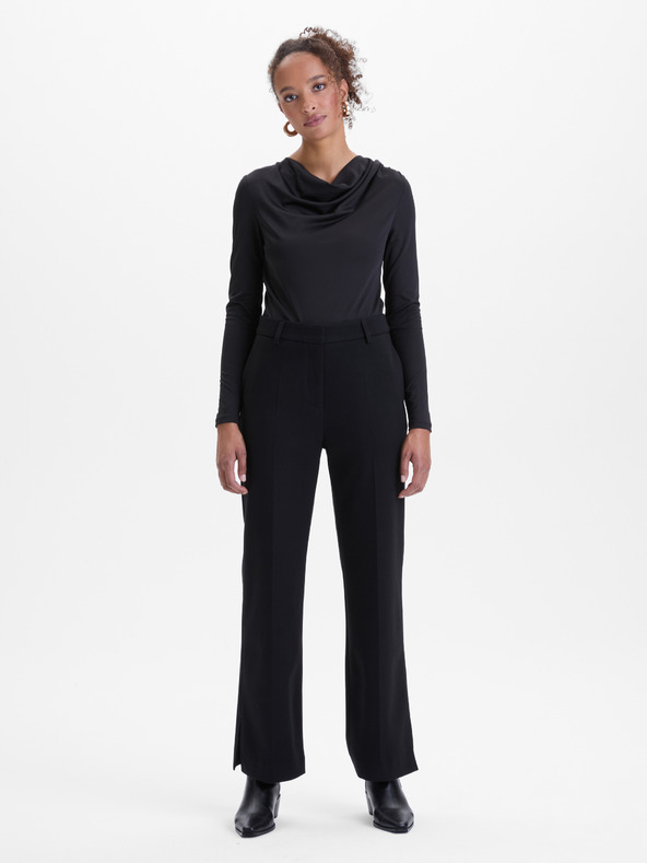 Orsay Černé dámské rovné kalhoty ORSAY