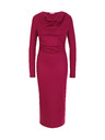 Orsay Vínové dámské midi šaty ORSAY