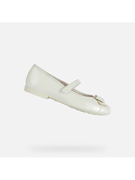 Geox Bílé dívčí baleríny Geox Plie