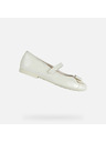 Geox Bílé dívčí baleríny Geox Plie