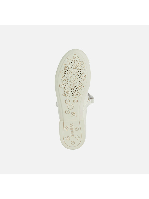 Geox Bílé dívčí baleríny Geox Plie