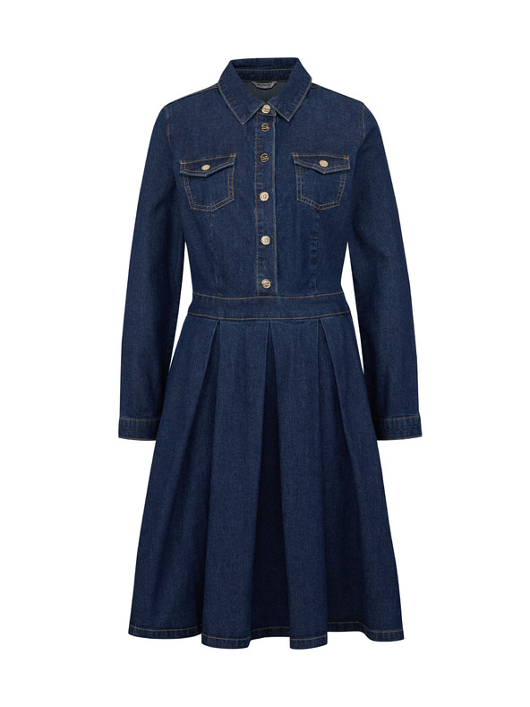 Orsay Tmavě modré dámské džínové šaty ORSAY