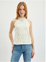 Orsay Krémový dámský krajkový top ORSAY