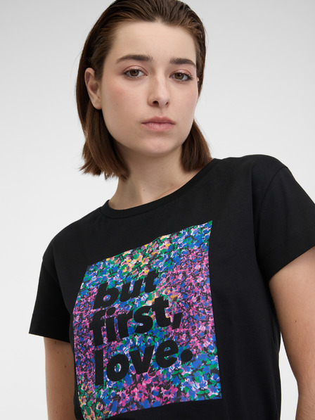 Orsay Černé dámské tričko ORSAY