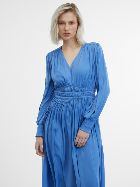 Orsay Modré dámské šaty ORSAY