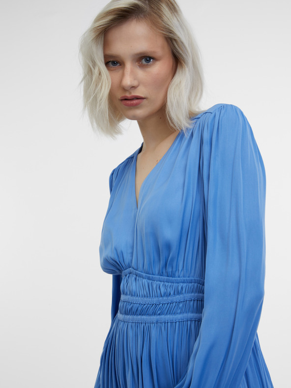 Orsay Modré dámské šaty ORSAY