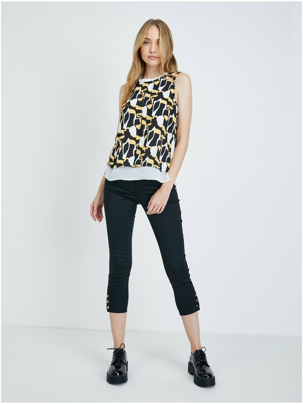 Orsay Bílo-černá vzorovaná halenka ORSAY