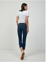 Orsay Tmavě modré zkrácené slim fit džíny ORSAY