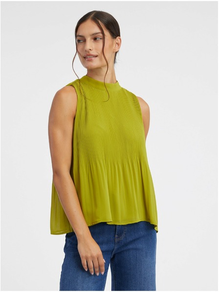 Orsay Zelená dámská žebrovaná halenka ORSAY