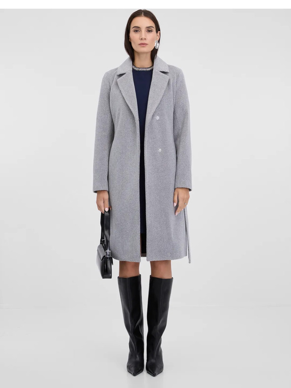 Orsay Šedý dámský zimní kabát ORSAY