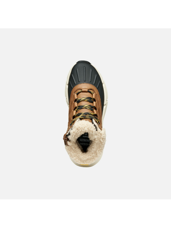 Geox Hnědá chlapecká kotníková obuv Geox Flexyper Plus