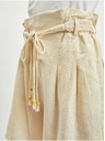 Orsay Béžové dámské lněné kraťasy ORSAY