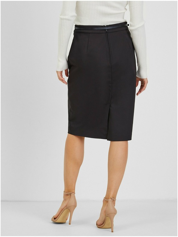 Orsay Černá dámská sukně s páskem ORSAY