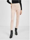 Orsay Světle růžové dámské kalhoty v semišové úpravě ORSAY