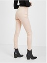 Orsay Světle růžové dámské kalhoty v semišové úpravě ORSAY