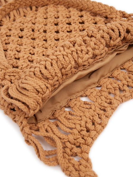 Orsay Hnědá dámská pletená taška s ozdobným detailem ORSAY